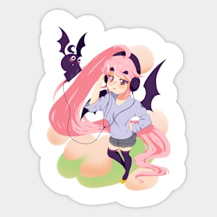 Music Vampire Sticker